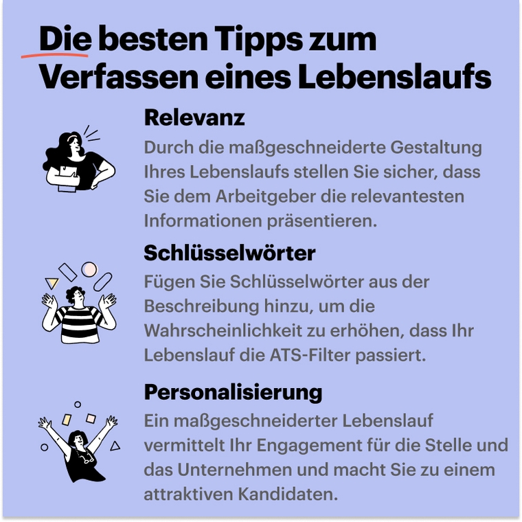 Praktikanten Lebenslauf Tipps