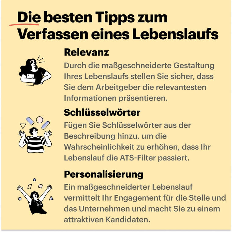 Schauspieler Lebenslauf Verfassen Tipps