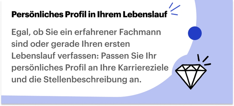 Lebenslauf Projektmanager Kurzprofil